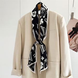 MaraSilk Pure Mulberry Silk Scarf - Ribbon Crepe Satin MS841