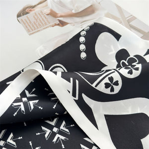 MaraSilk Pure Mulberry Silk Scarf - Ribbon Crepe Satin MS841