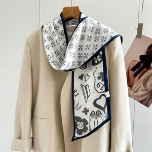 MaraSilk Pure Mulberry Silk Scarf - Ribbon Crepe Satin MS841 59" x 6" MS84102