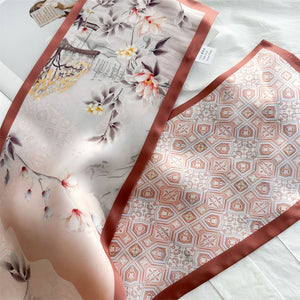 MaraSilk Pure Mulberry Silk Scarf - Ribbon Crepe Satin MS842