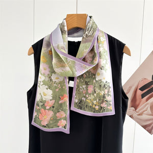 MaraSilk Pure Mulberry Silk Scarf - Ribbon Crepe Satin MS842