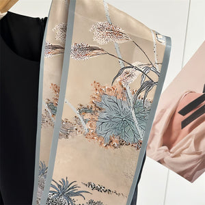 MaraSilk Pure Mulberry Silk Scarf - Ribbon Crepe Satin MS842