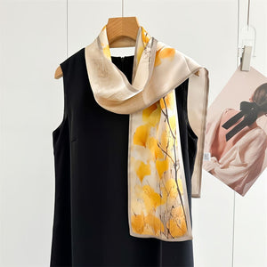 MaraSilk Pure Mulberry Silk Scarf - Ribbon Crepe Satin MS842 59" x 6" MS84205