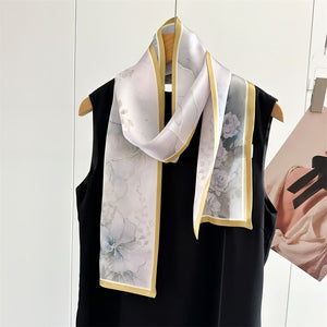 MaraSilk Pure Mulberry Silk Scarf - Ribbon Crepe Satin MS842