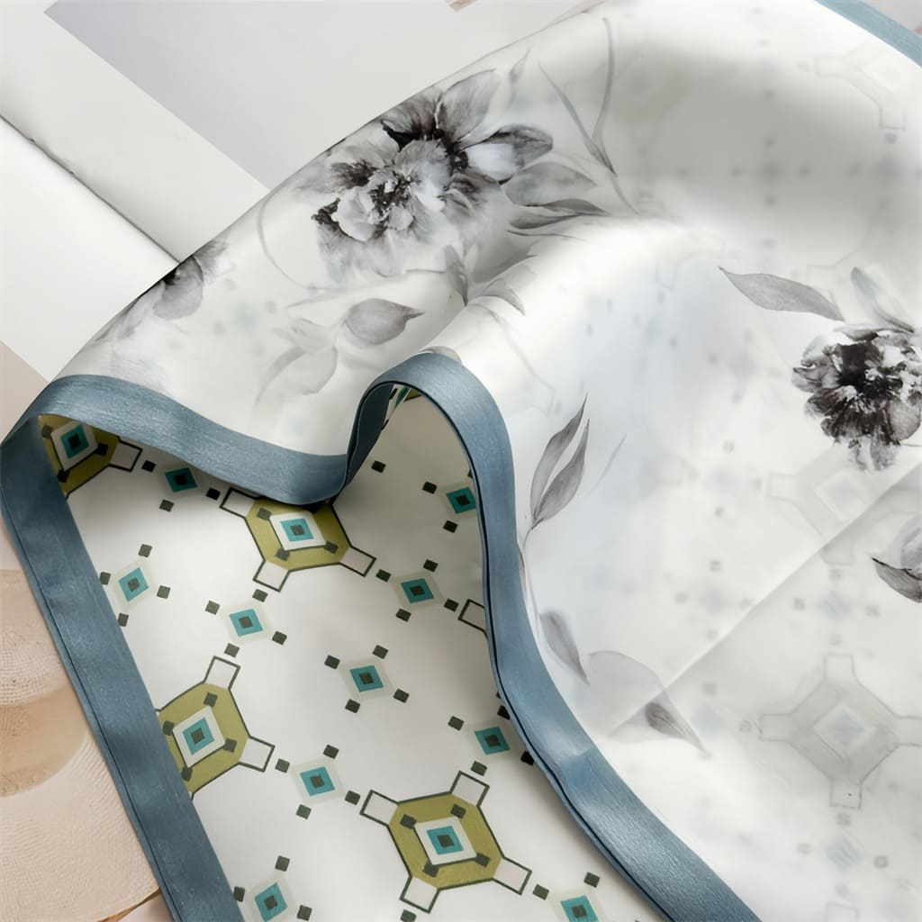 MaraSilk Pure Mulberry Silk Scarf - Ribbon Crepe Satin MS842