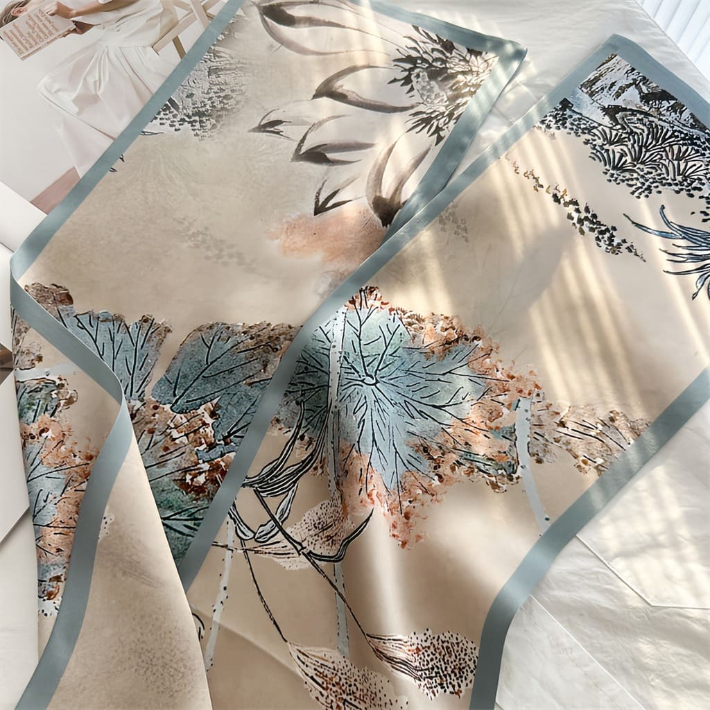 MaraSilk Pure Mulberry Silk Scarf - Ribbon Crepe Satin MS842