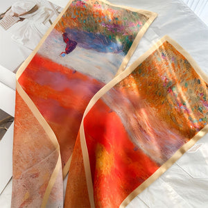 MaraSilk Pure Mulberry Silk Scarf - Ribbon Crepe Satin MS843