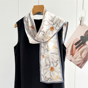 MaraSilk Pure Mulberry Silk Scarf - Ribbon Crepe Satin MS843 59" x 6" MS84304