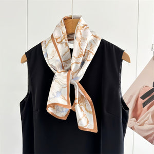 MaraSilk Pure Mulberry Silk Scarf - Ribbon Crepe Satin MS843