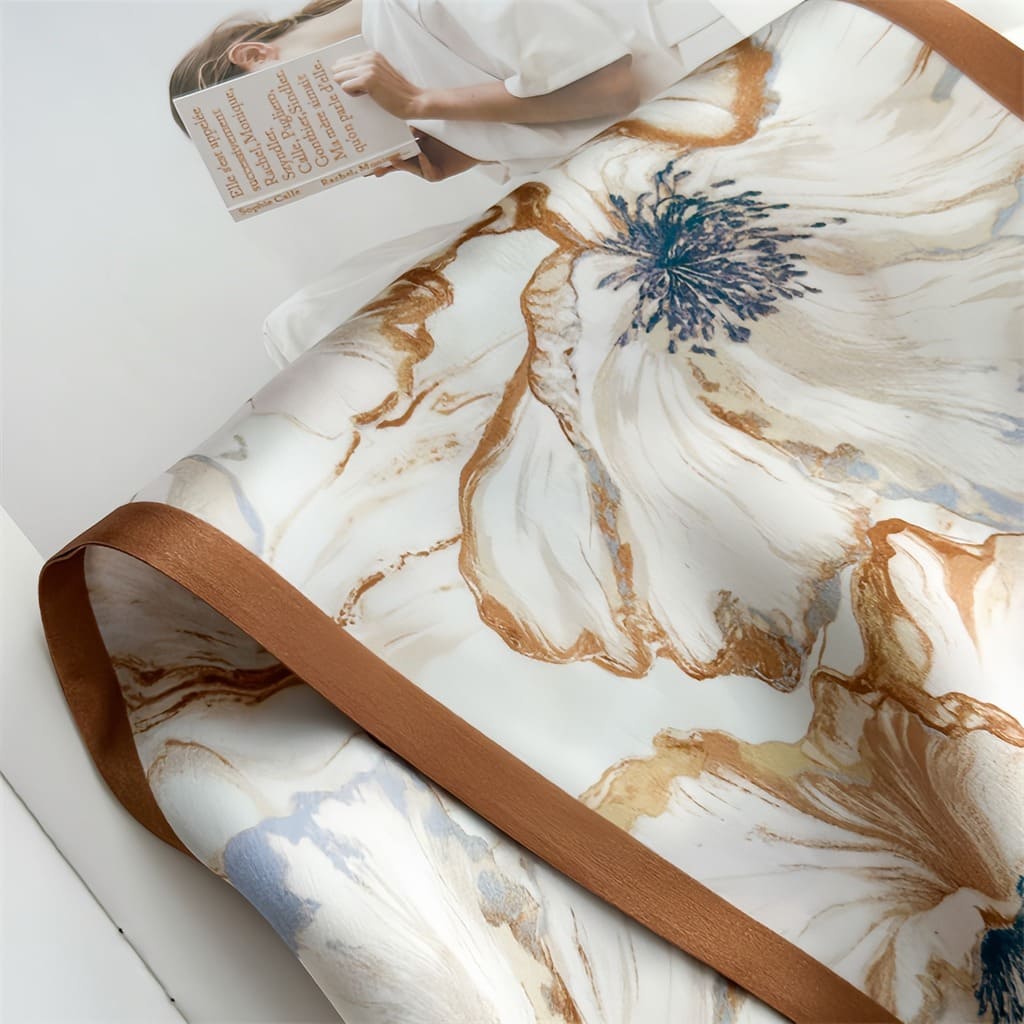 MaraSilk Pure Mulberry Silk Scarf - Ribbon Crepe Satin MS843