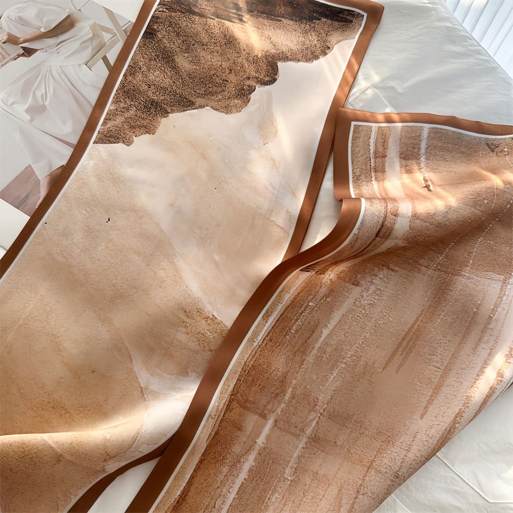 MaraSilk Pure Mulberry Silk Scarf - Ribbon Crepe Satin MS843