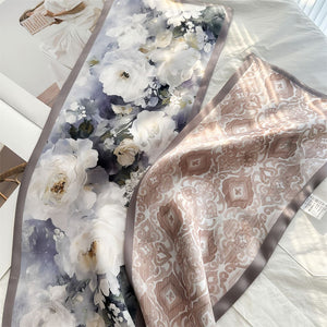 MaraSilk Pure Mulberry Silk Scarf - Ribbon Crepe Satin MS843