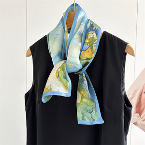 MaraSilk Pure Mulberry Silk Scarf - Ribbon Crepe Satin MS843
